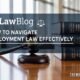 CNLawBlog homepage displaying Chinese employment law resources