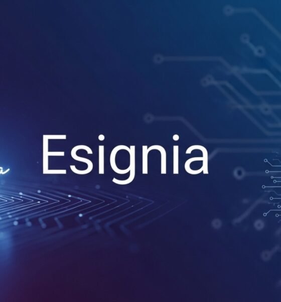 signia digital signing platform interface on a laptop