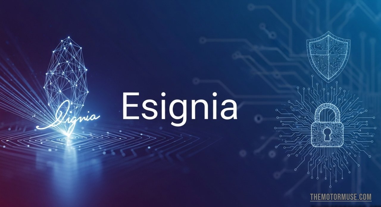 signia digital signing platform interface on a laptop