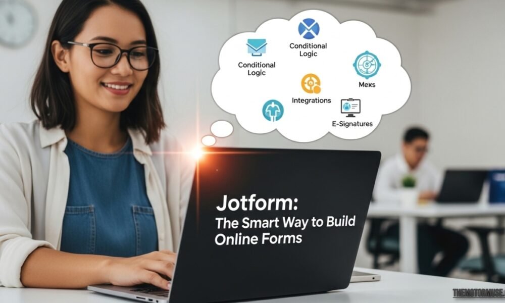Jotform dashboard showing online form builder interface