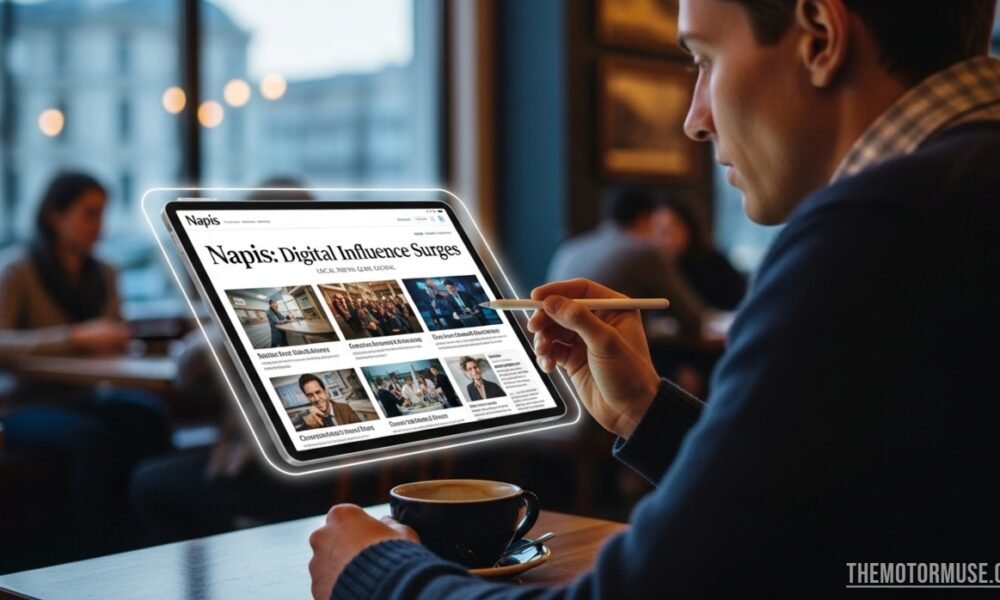 Illustration representing napis concept in digital technology