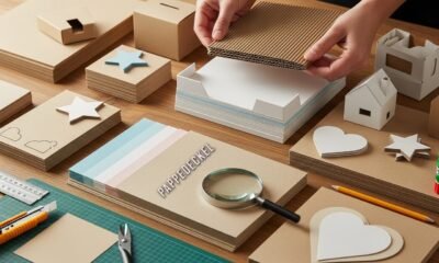 Pappedeckel cardboard material used for packaging and crafts