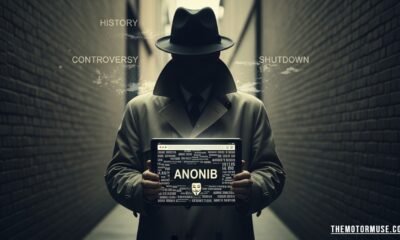 Anonib imageboard website interface showing anonymous discussion threads and image posts on a dark-themed online forum platform.