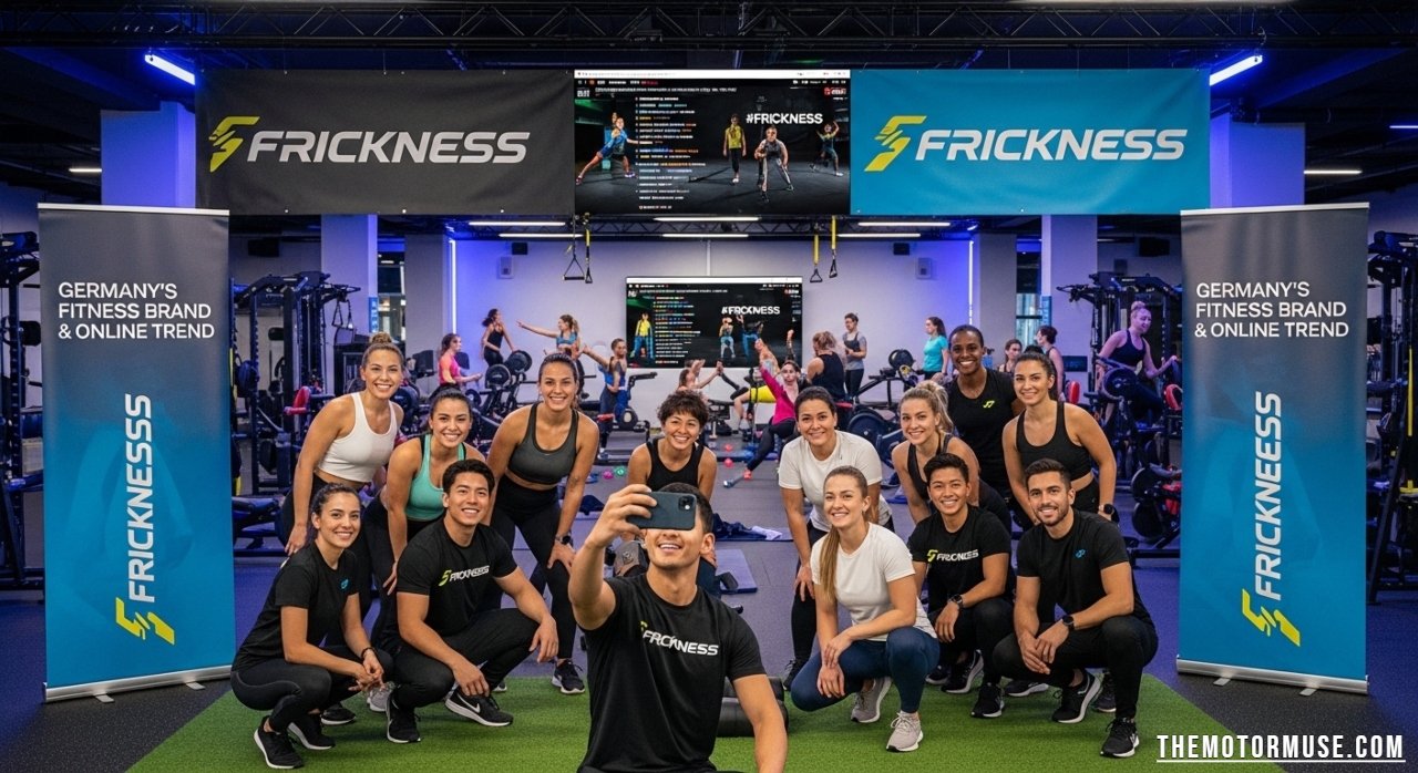 Frickness fitness brand concept showing modern training, strength workouts, and social media trend inspiration