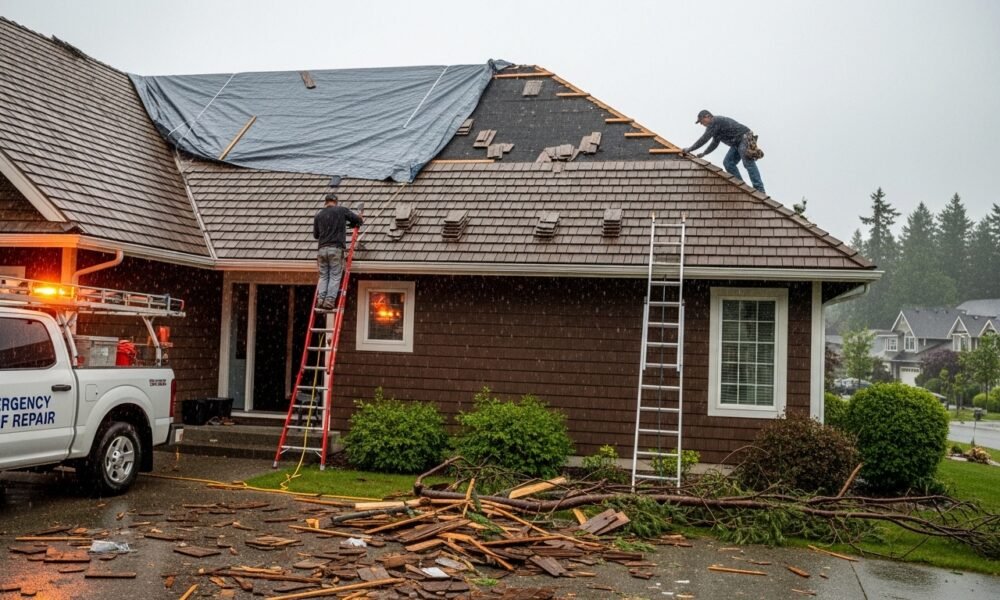 Emergency Cedar Shake Roof Repairs