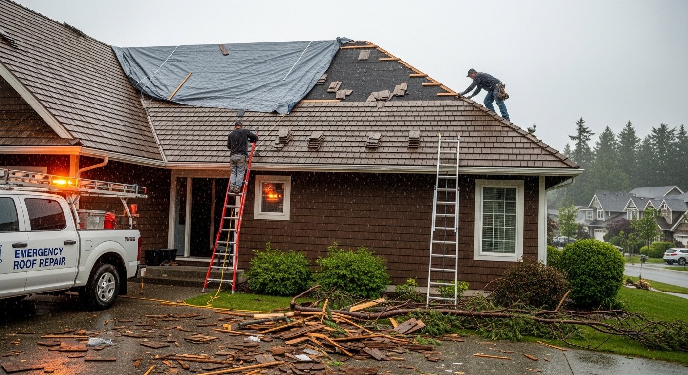 Emergency Cedar Shake Roof Repairs