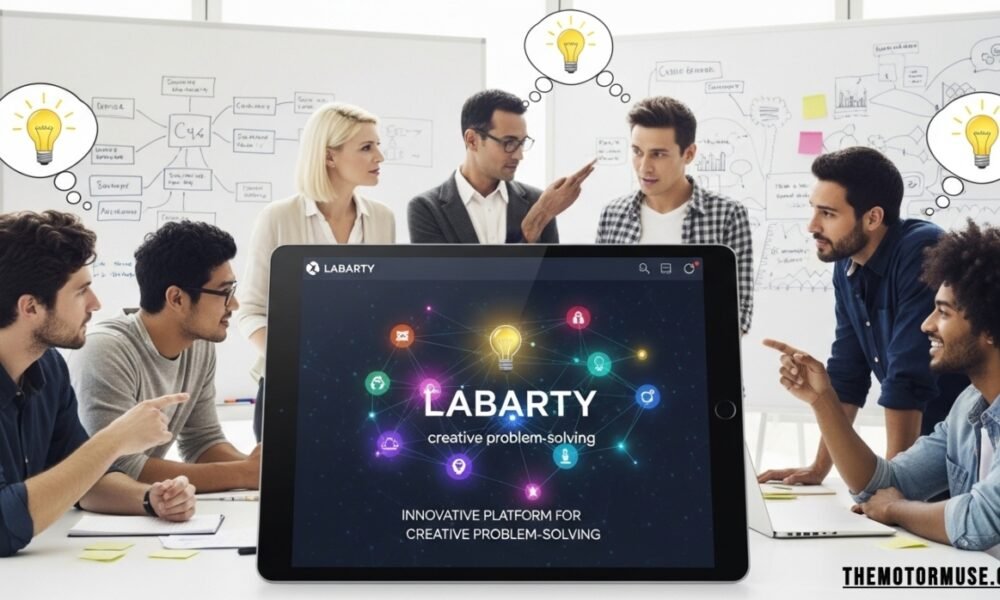 Illustration of labarty platform for creative problem-solving and innovation
