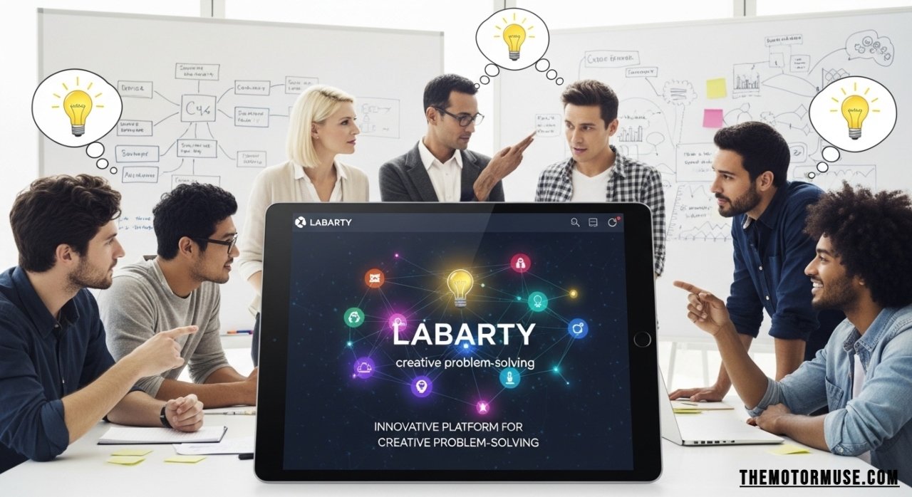 Illustration of labarty platform for creative problem-solving and innovation