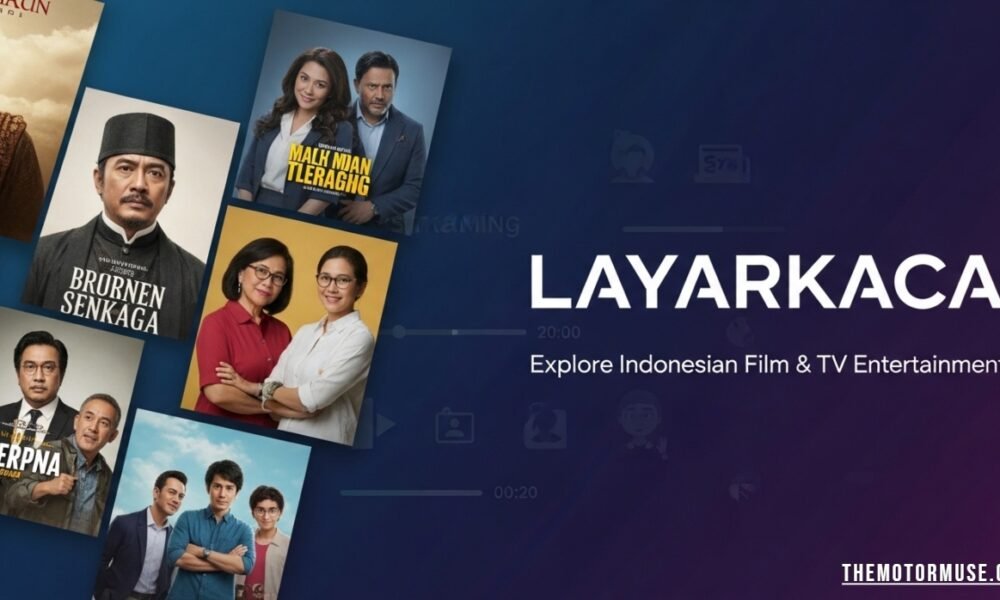 Screenshot of Layarkaca website featuring Indonesian movies and TV shows for streaming and entertainment updates