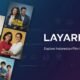Screenshot of Layarkaca website featuring Indonesian movies and TV shows for streaming and entertainment updates