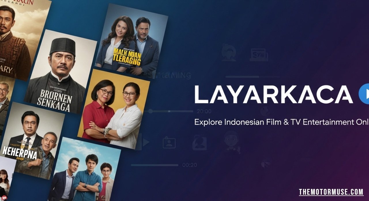 Screenshot of Layarkaca website featuring Indonesian movies and TV shows for streaming and entertainment updates