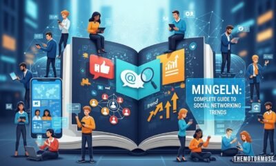 mingeln social networking concept with people connecting