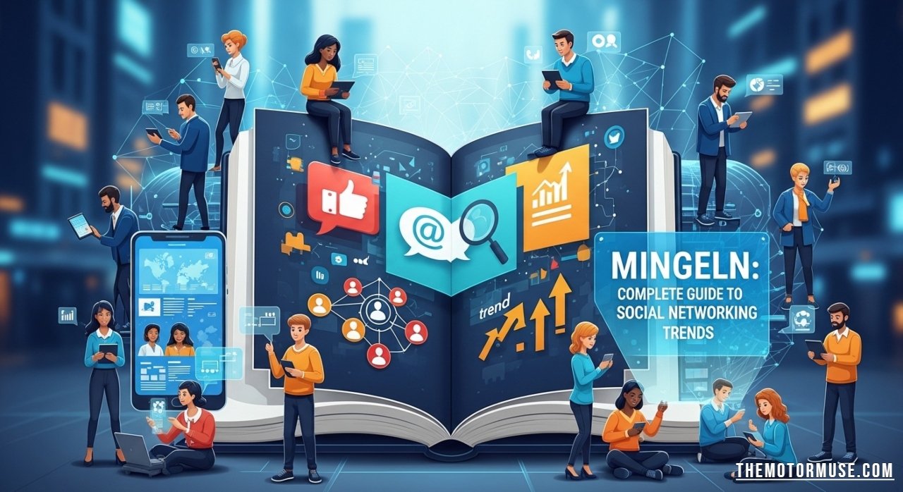 mingeln social networking concept with people connecting