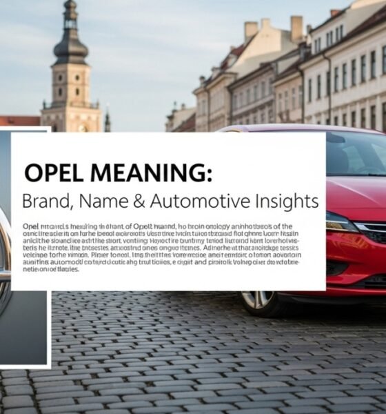 Opel logo and car lineup illustration representing the German automobile brand and its significance in automotive and culture