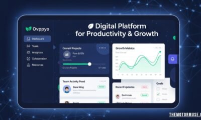 Ovppyo digital platform interface for productivity and personal growth