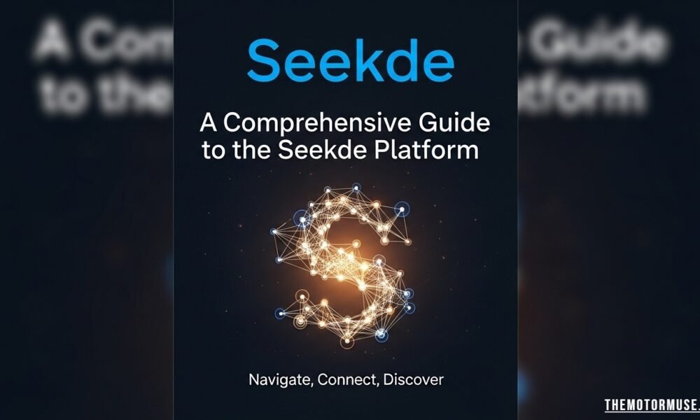Seekde digital platform interface showing professional profiles, networking features, and online service discovery tools.