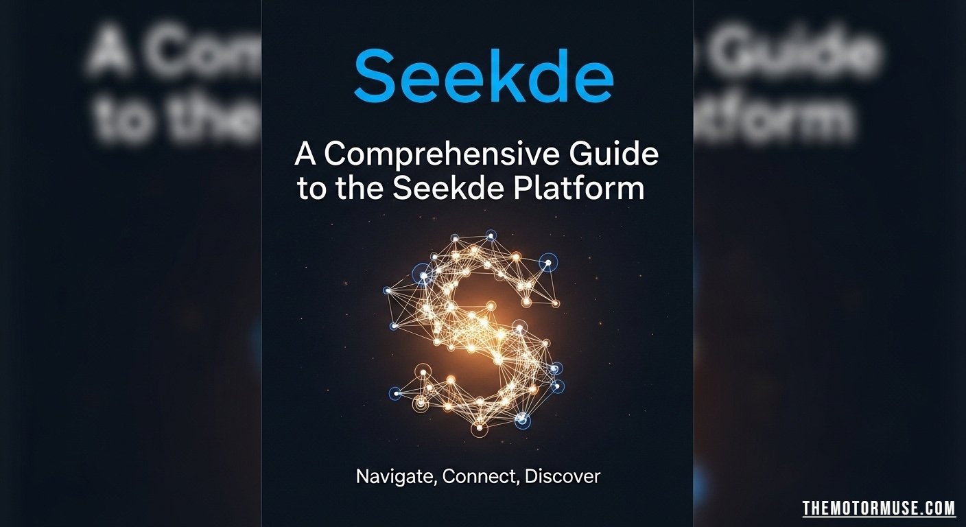 Seekde digital platform interface showing professional profiles, networking features, and online service discovery tools.