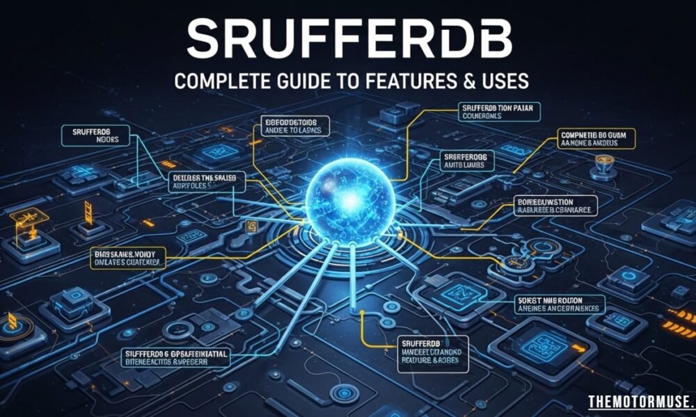 Srufferdb database system interface for managing digital data