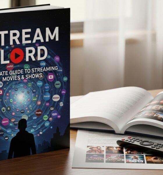 Stream Lord website homepage displayed on a laptop screen, showing movie and TV show streaming options.