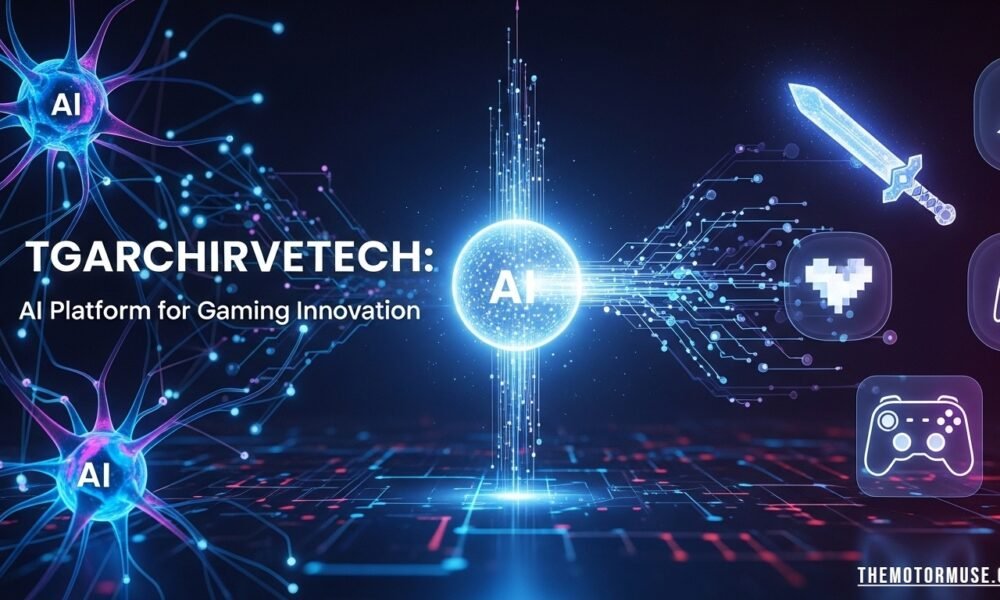 Tgarchirvetech platform interface showcasing AI, analytics, and technology tools for enhanced game development and player engagement.