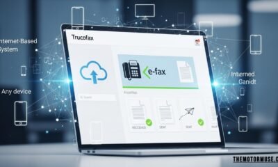 Trucofax cloud-based faxing and secure document management platform illustration