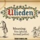 Illustration representing the archaic Dutch pronoun "Ulieden" with linguistic and historical context.