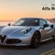 Alfa Romeo 4C two seat sports car coupe exterior view