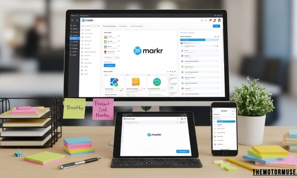 Markr tool interface showing organized tags, labeled categories, and structured workflow for improved productivity and data management