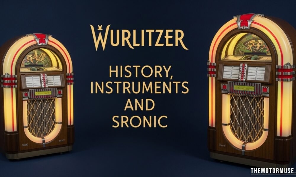 Vintage Wurlitzer theatre organ and electric piano showcasing iconic design and musical heritage of the brand