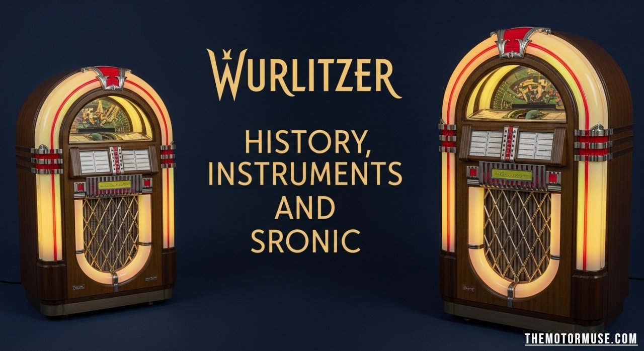 Vintage Wurlitzer theatre organ and electric piano showcasing iconic design and musical heritage of the brand
